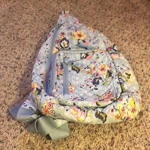 Vera Bradley Sling Backpack in Floating Garden